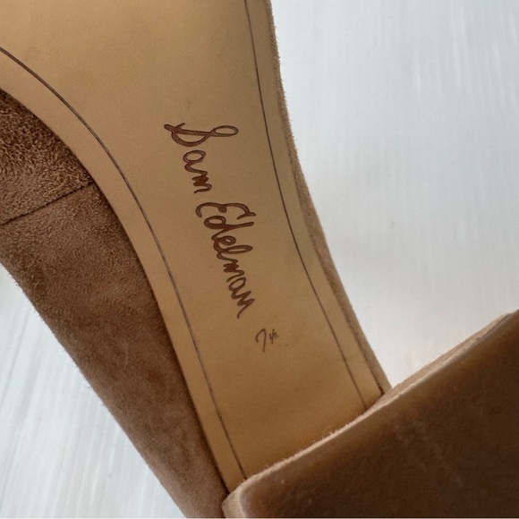 Sam Edelman Stillson Tan Suede Heels - Picture 8 of 9